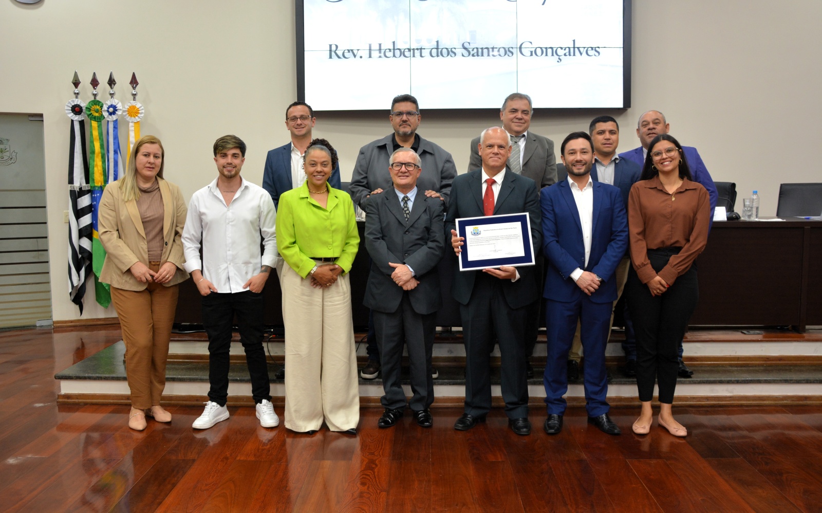 Sessão solene de entrega de título de cidadania ao reverendo Hebert Gonçalves