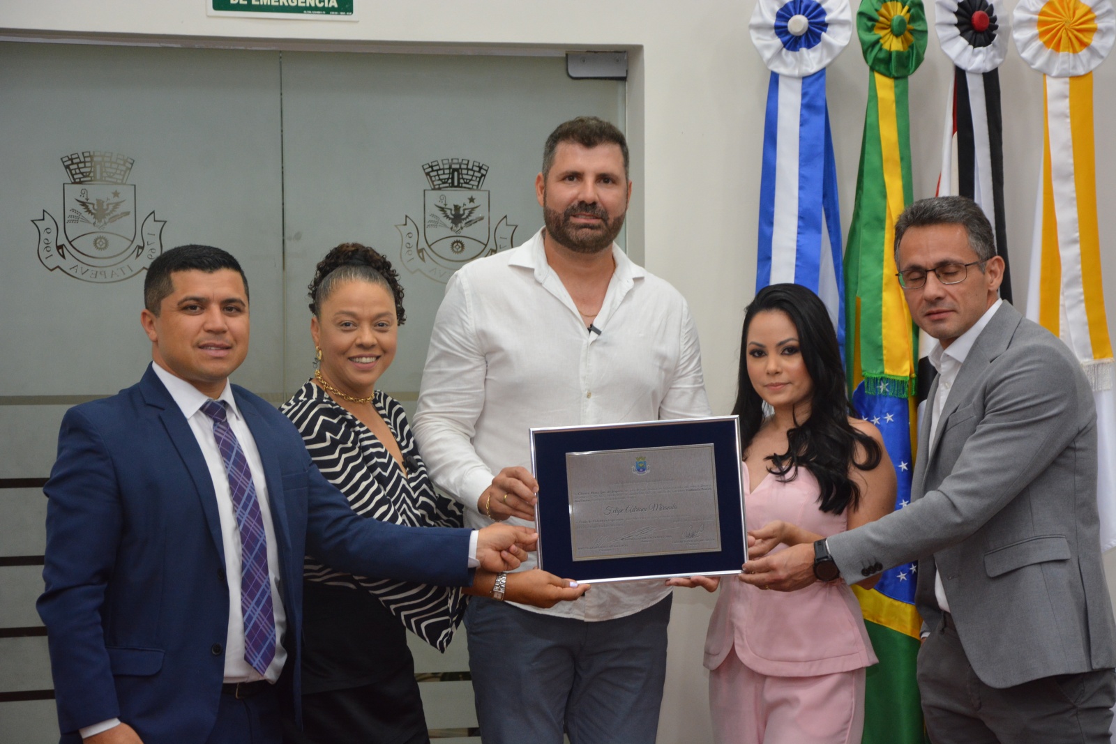 Sessão solene de entrega de título de cidadania ao empresário Felipe Miranda